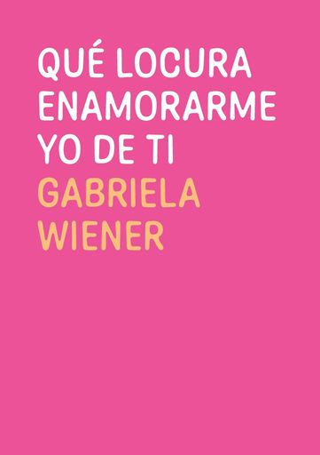 QUE LOCURA ENAMORAR YO DE TI